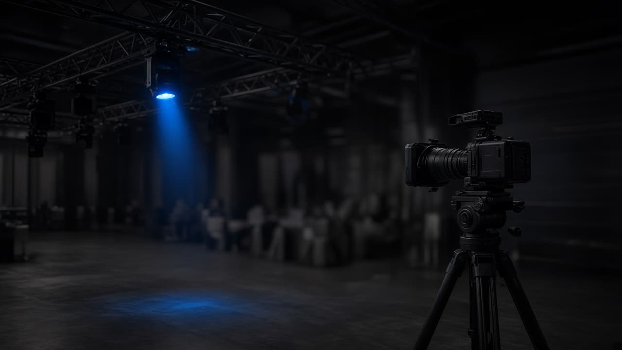 غلاف تسويقي لبيئة تصوير فعاليات، وليس عملاً من معرض Caspr.